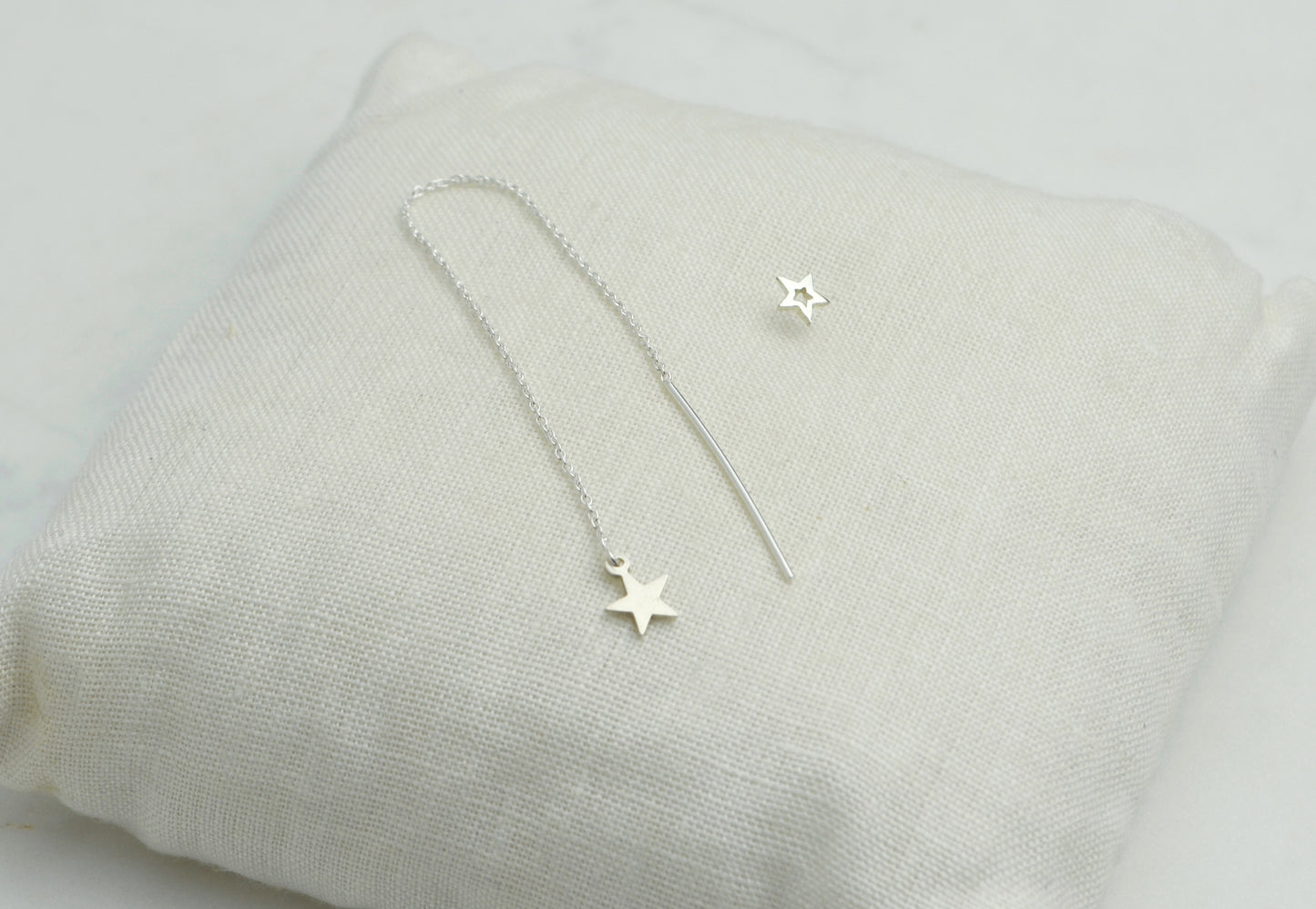 Sterling Silver Star Mismatch Earrings