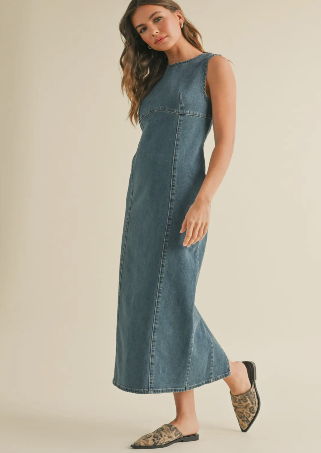 Straight Body Denim Dress