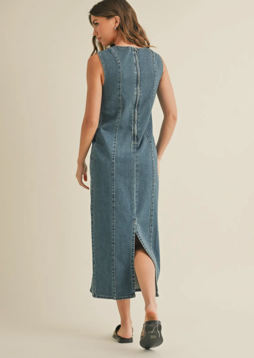 Straight Body Denim Dress