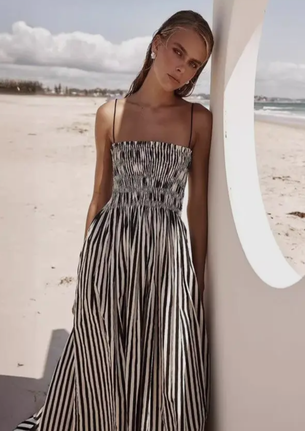 Striped Cami Maxi Dress