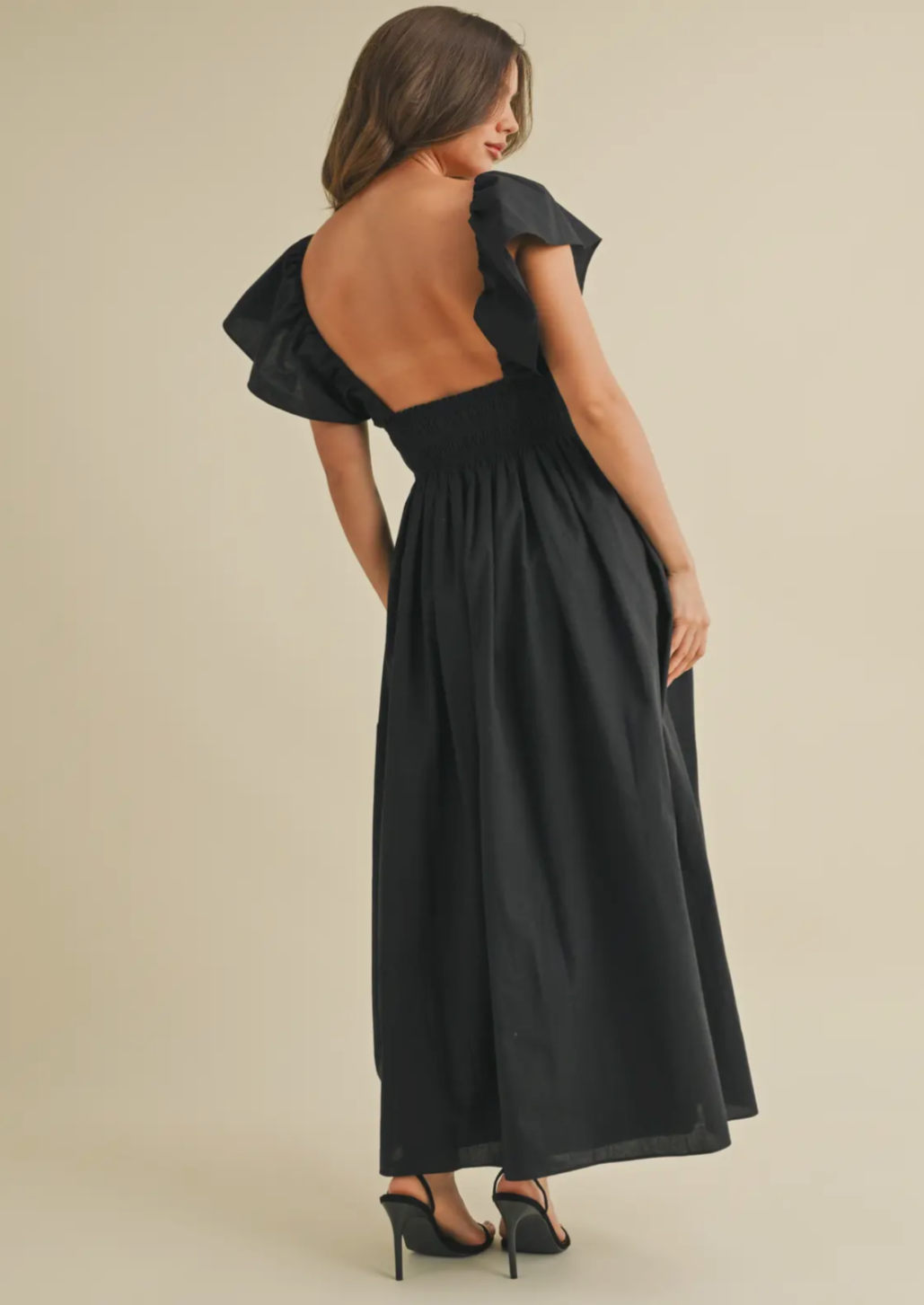 Black Flutter Dress