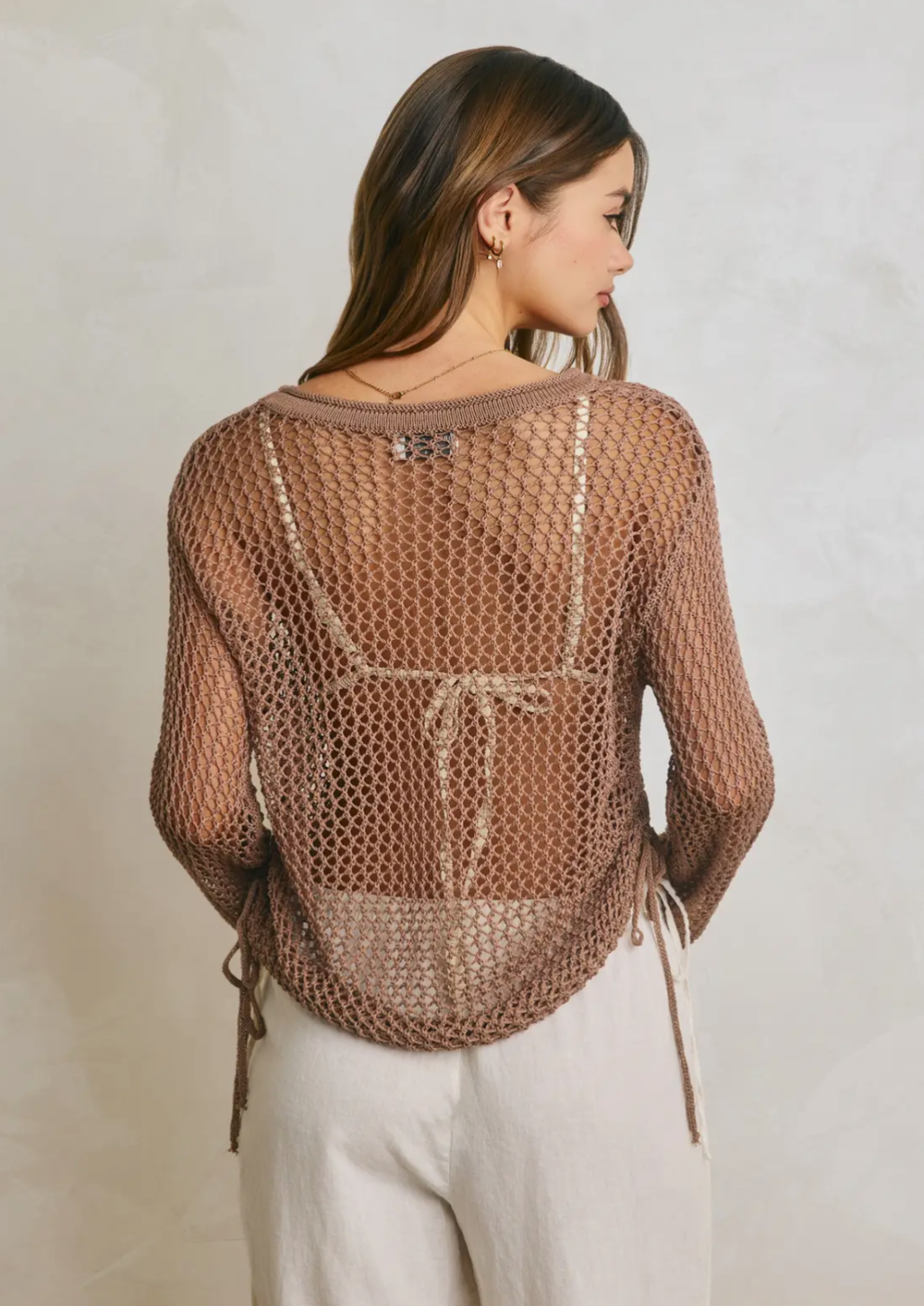 Ionian Ruched Knitted Top