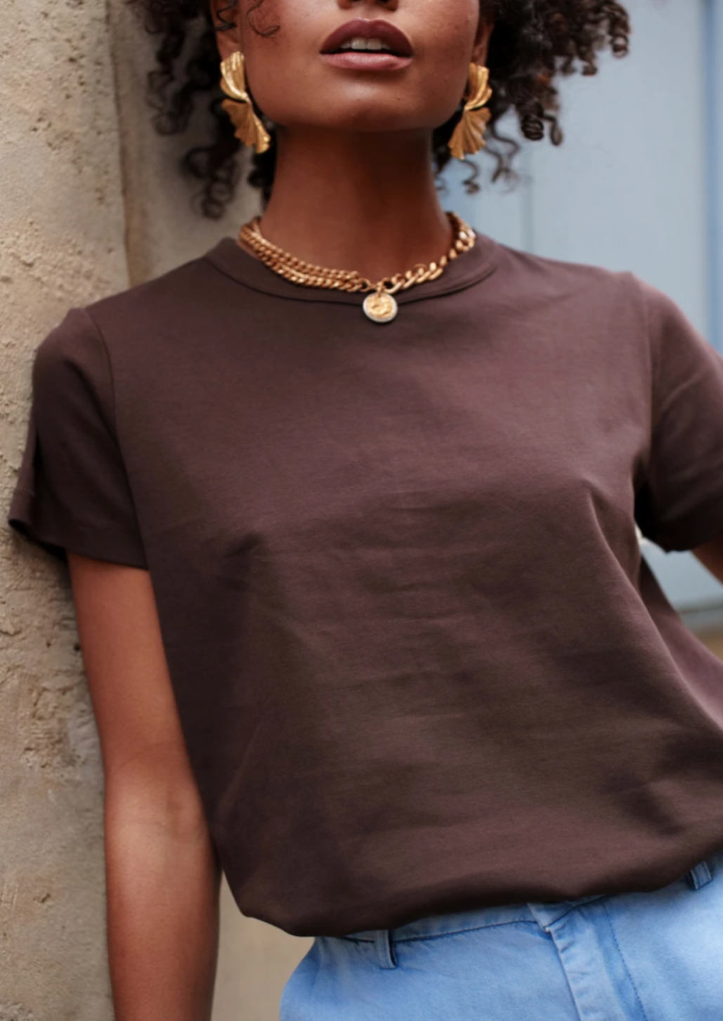 Chocolate Cotton T Shirt