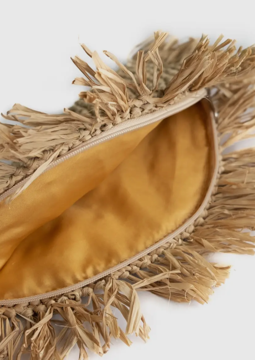 Straw Grass Raffia Clutch