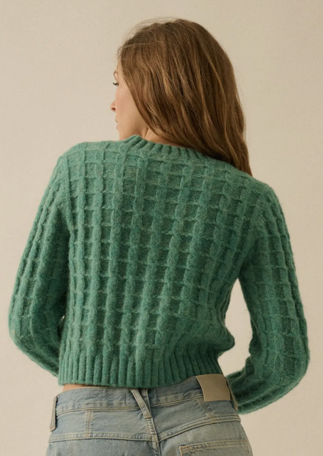Alice Button Up Green Cardigan