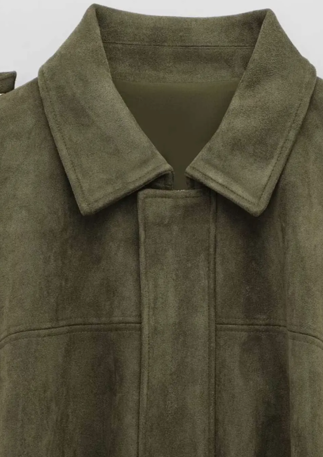 Faux Suede Bomber Jacket