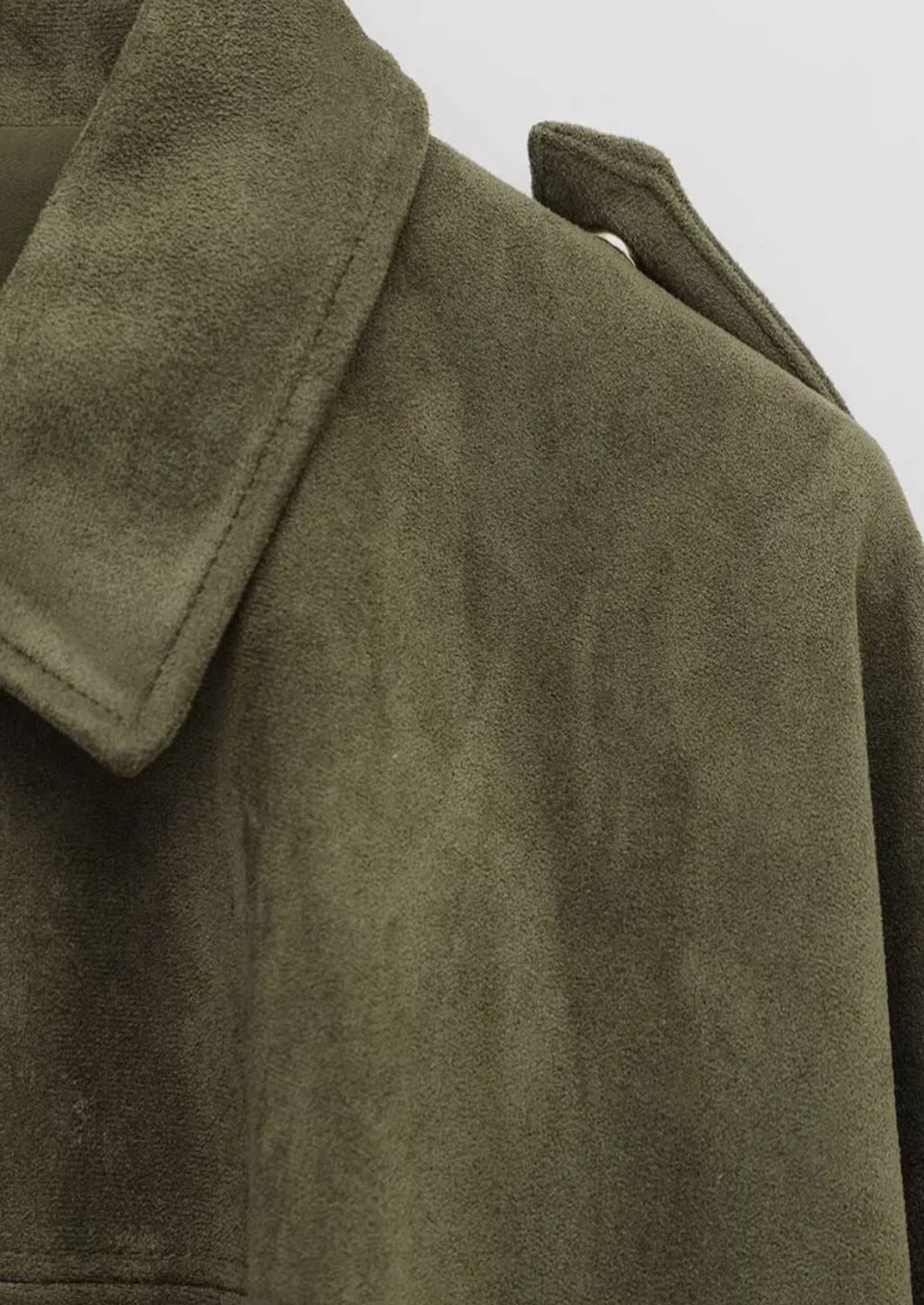 Faux Suede Bomber Jacket