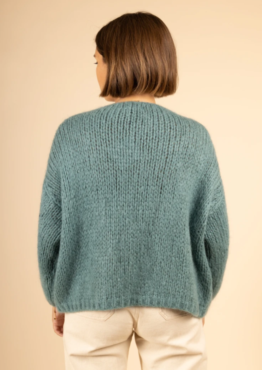 Bernadette Oversized Celadon Cardigan