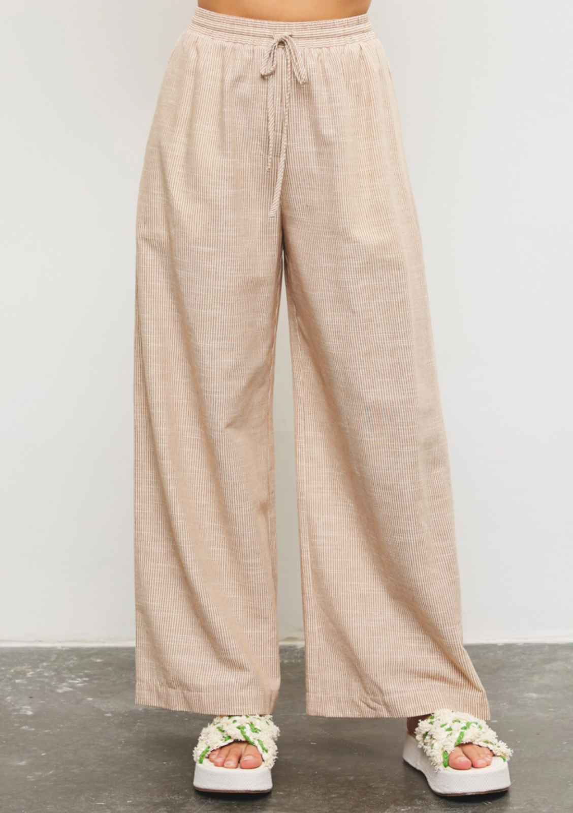 Wide Leg Striped Pants