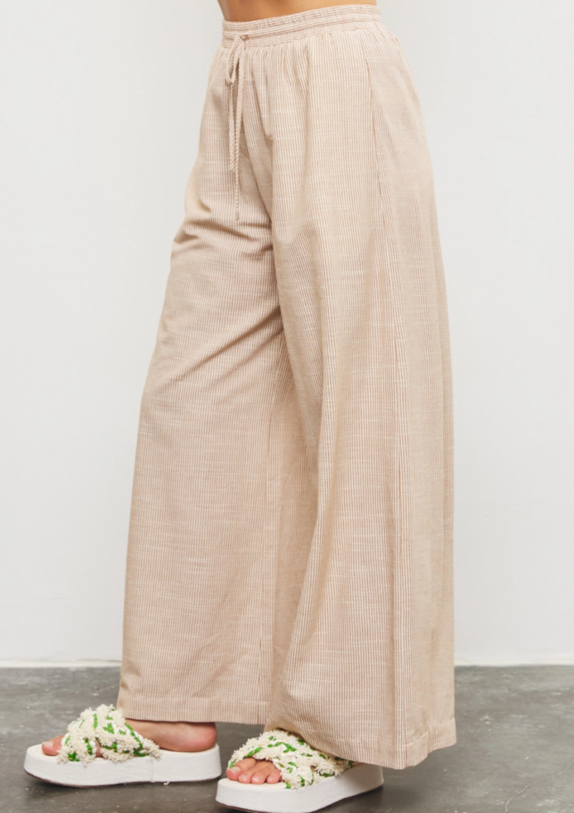 Wide Leg Striped Pants