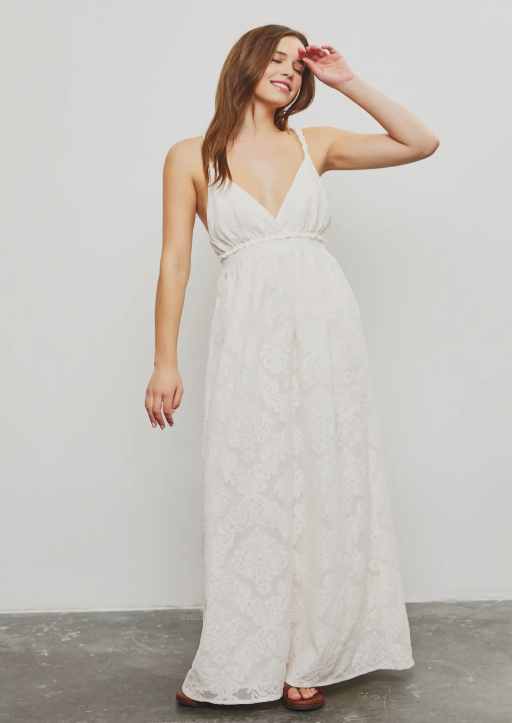 Cross Back Detail Maxi Dress