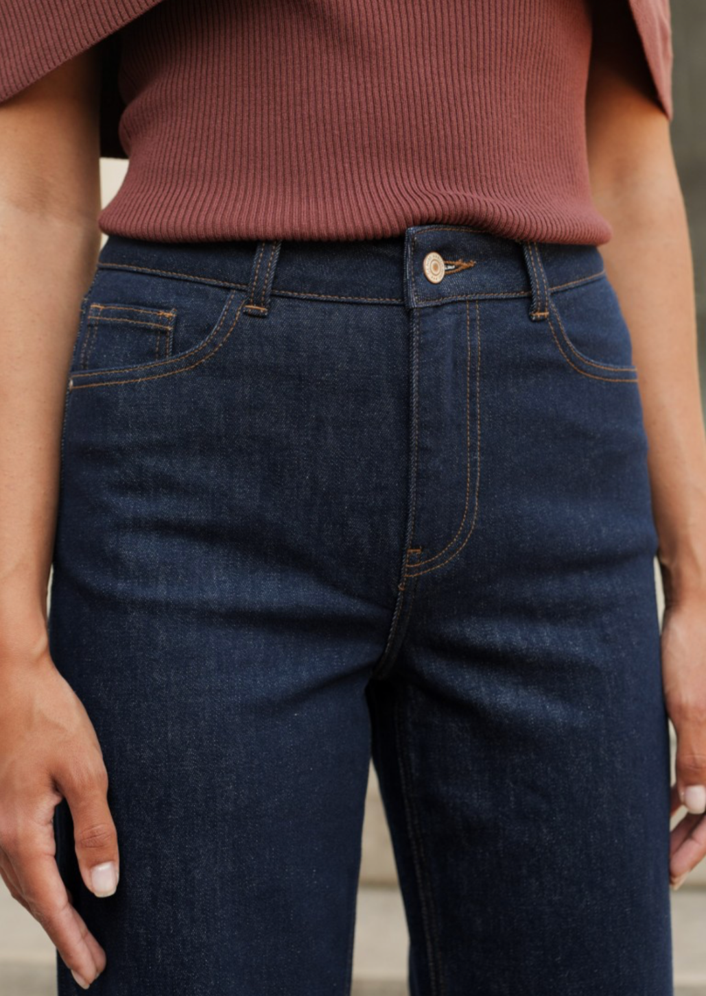 Loane Wide Turn Up Jean