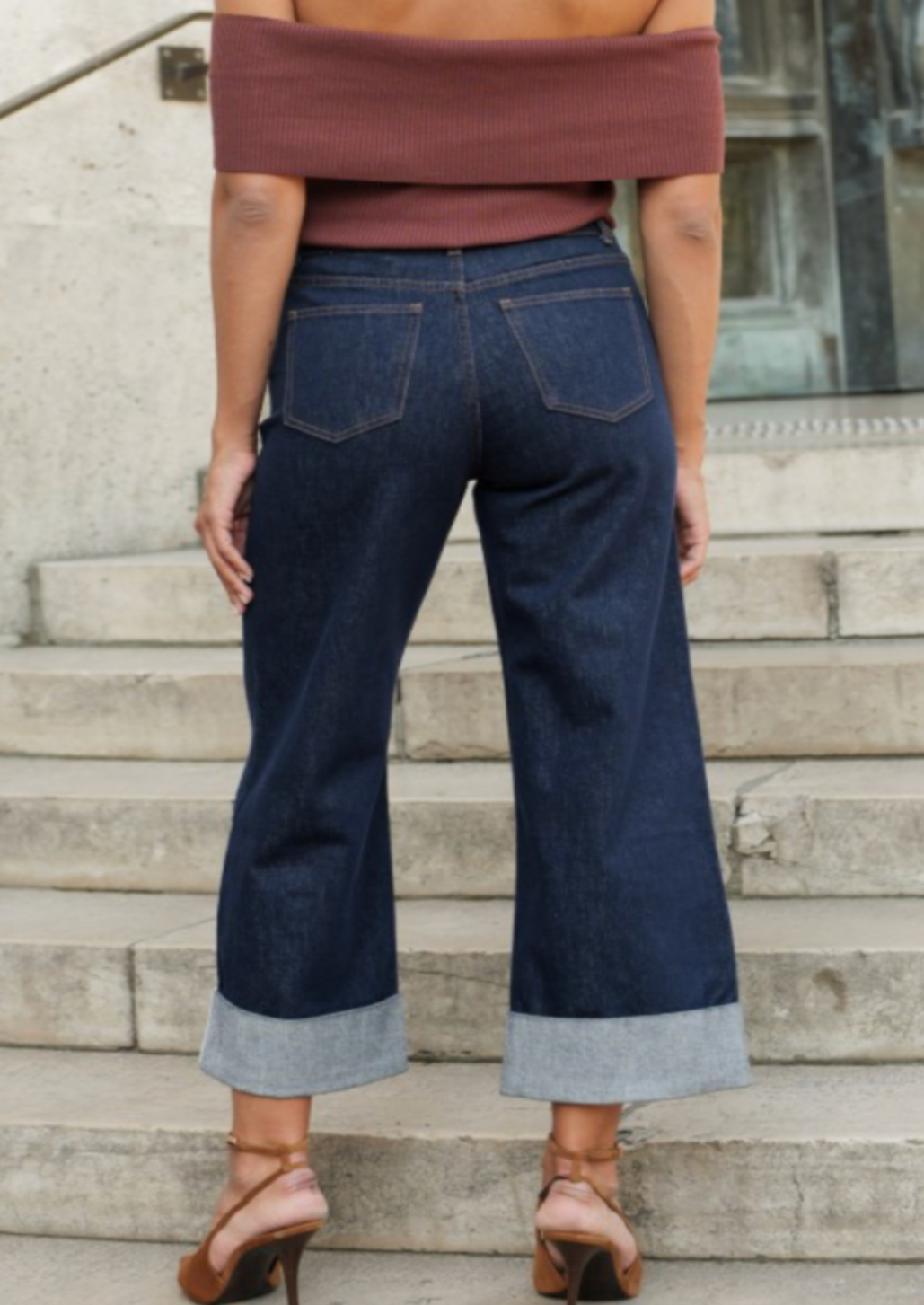 Loane Wide Turn Up Jean