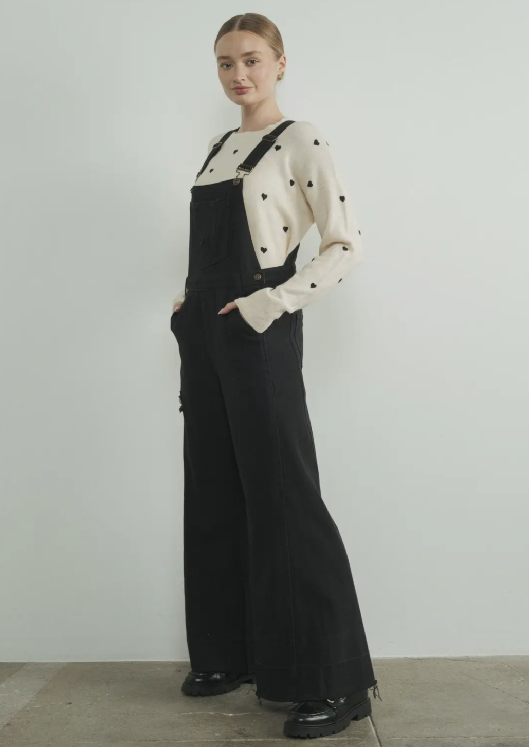 Milly Wide Leg Denim Overall