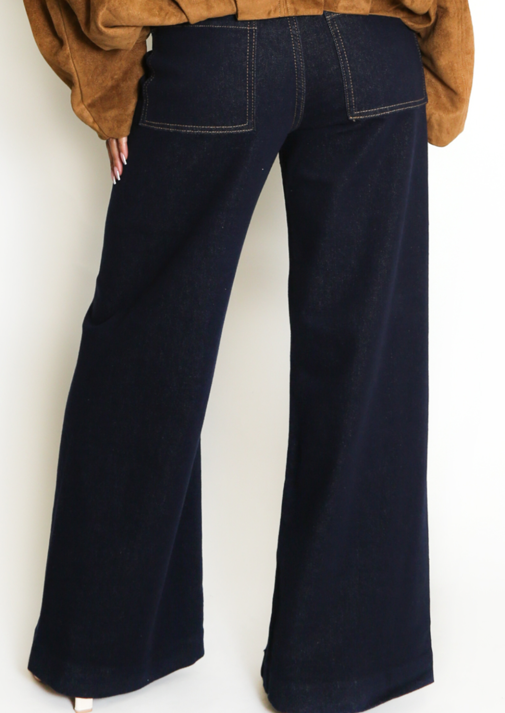 Front Seam Wide Leg Jean