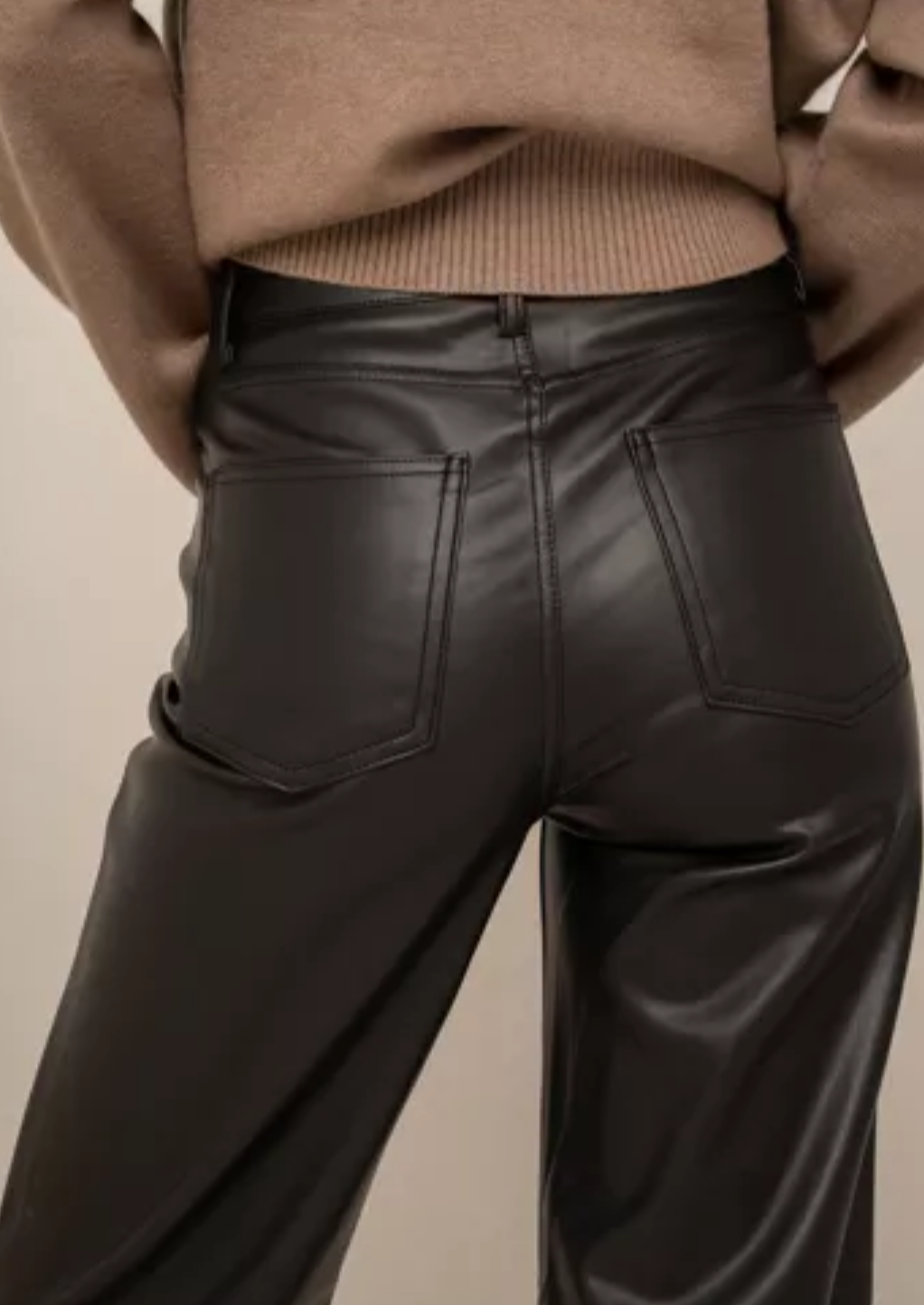 Barbara Faux Leather Trousers