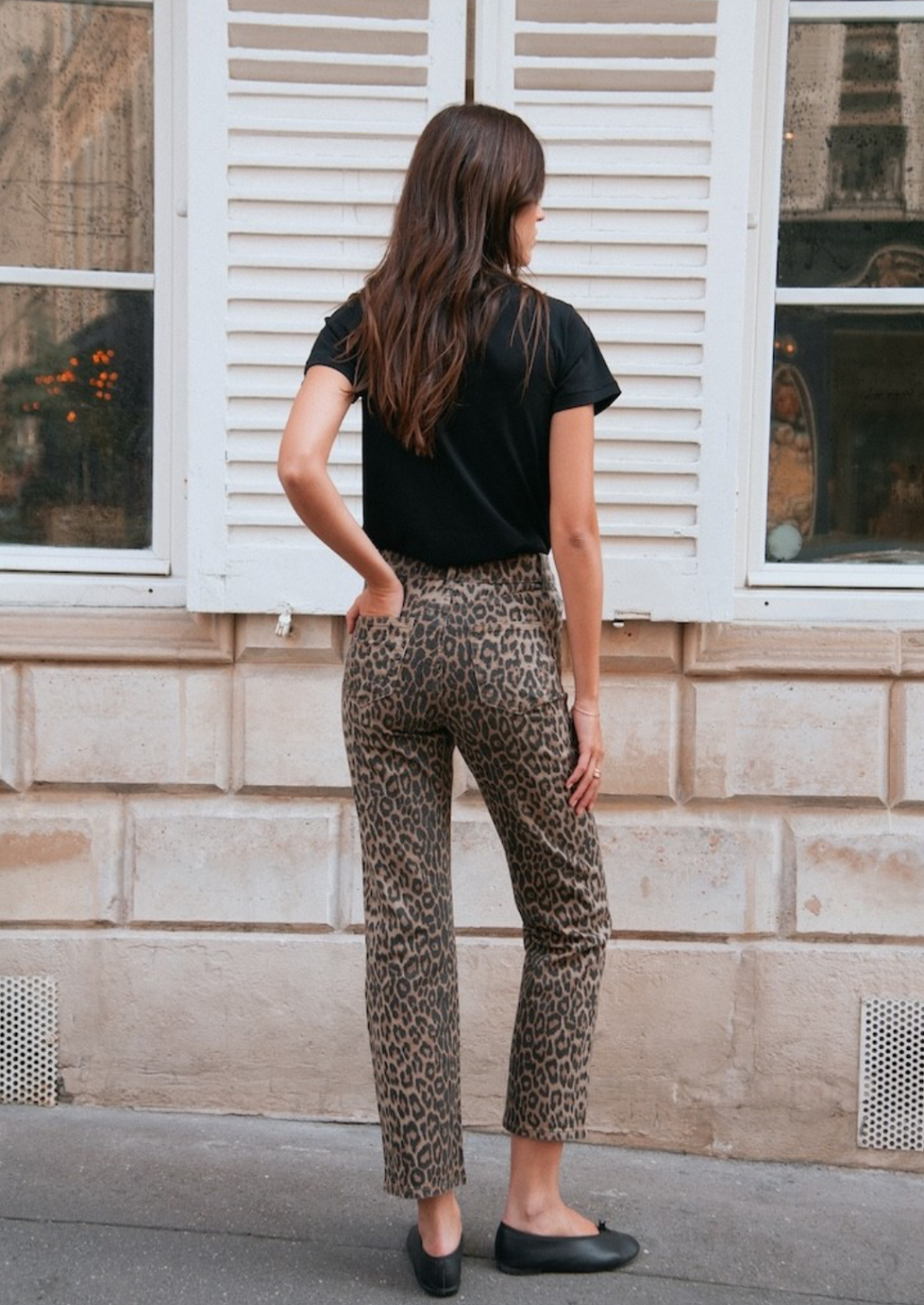 Solange Leopard Print Jean