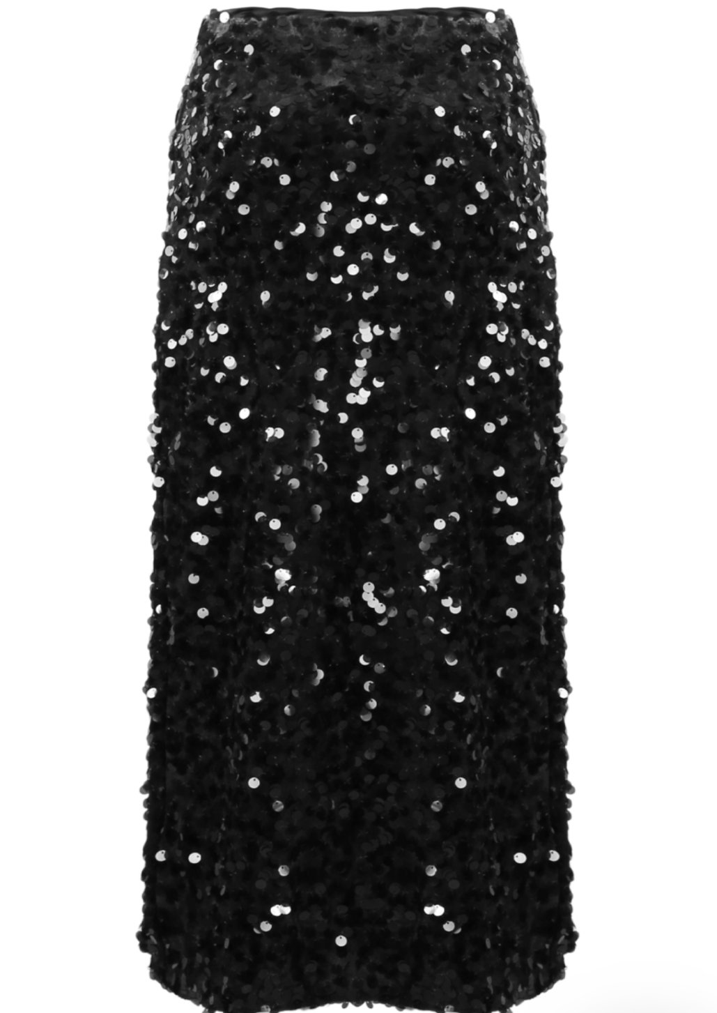 Sequin Disc Midi Skirt