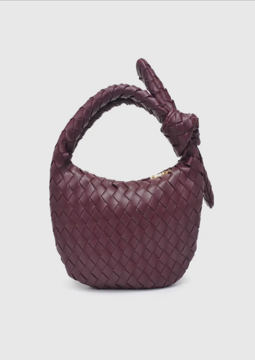 Lizbeth Woven Merlot Knot Bag