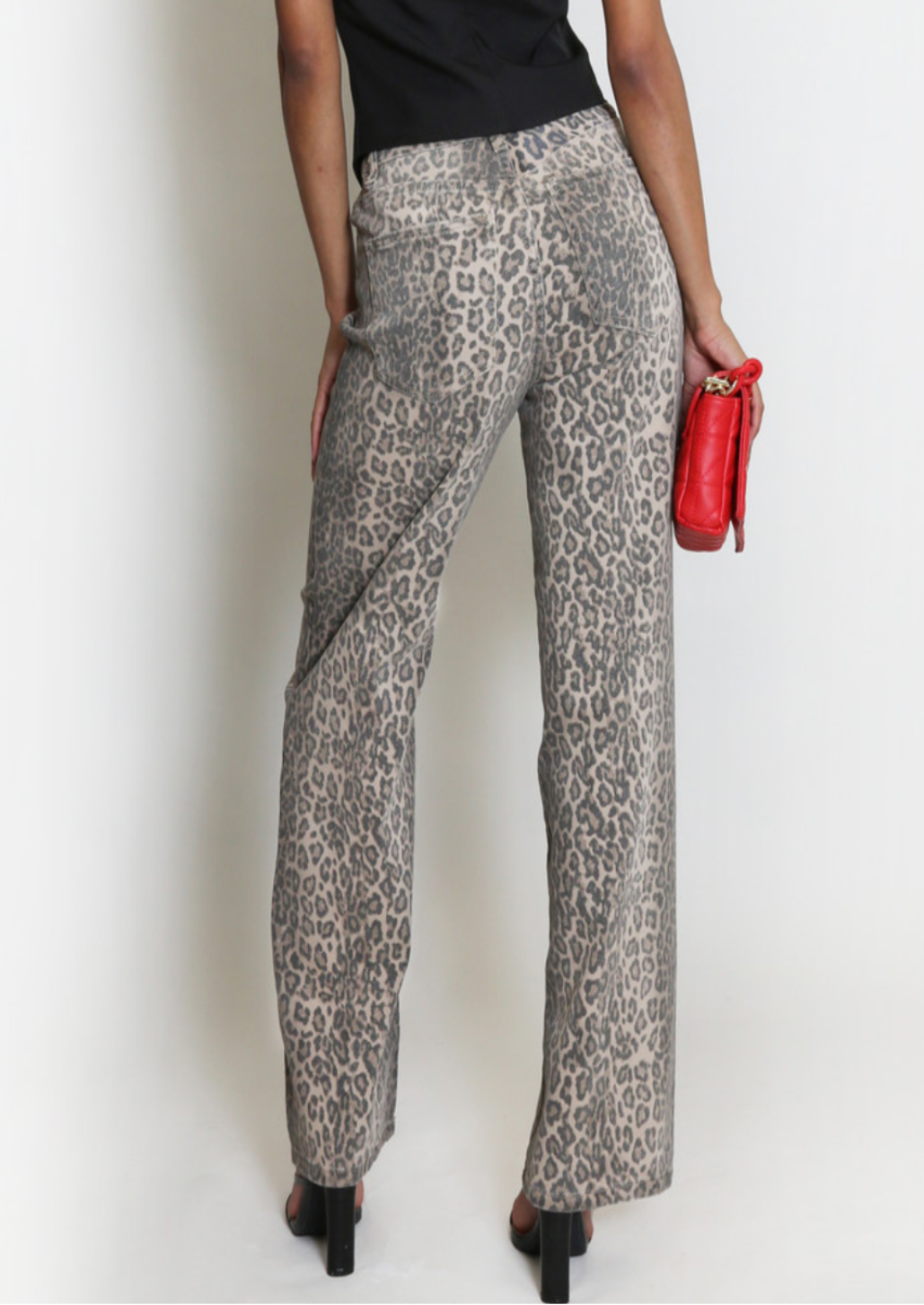 Leopard Print Dad Fit Jean