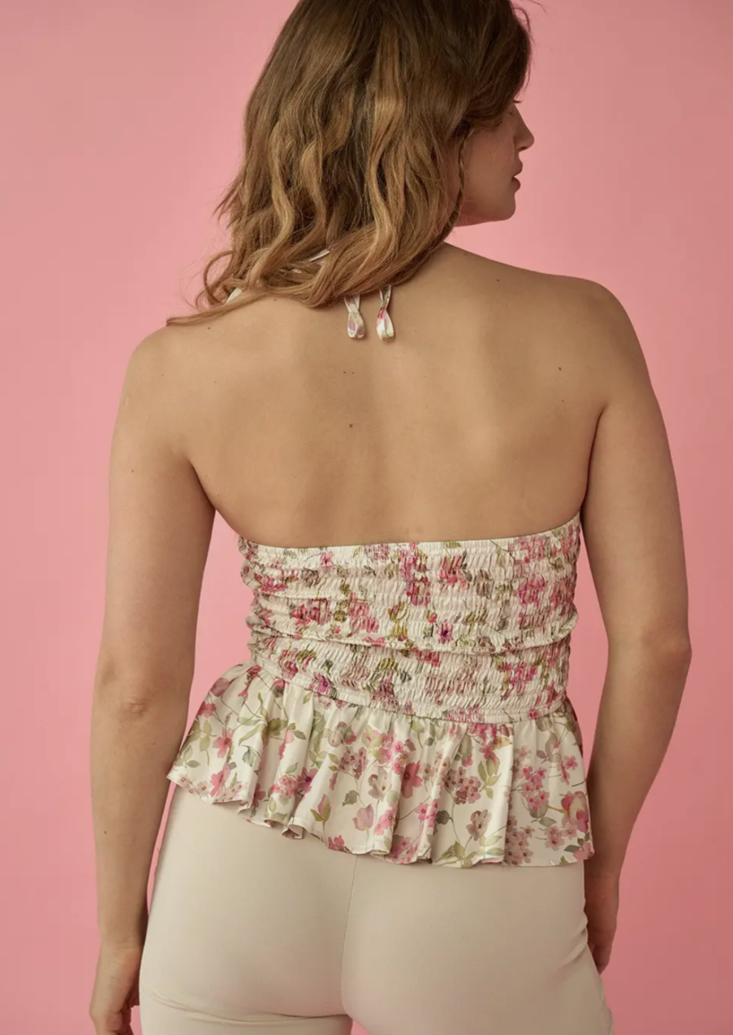 Floral Sweetheart Neck Cami