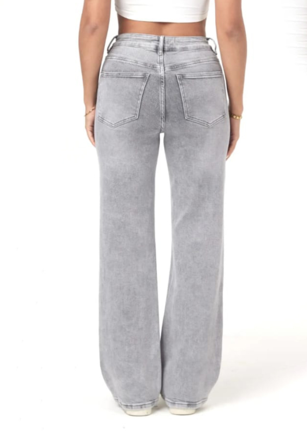 Denim Grey Straight Leg Jean