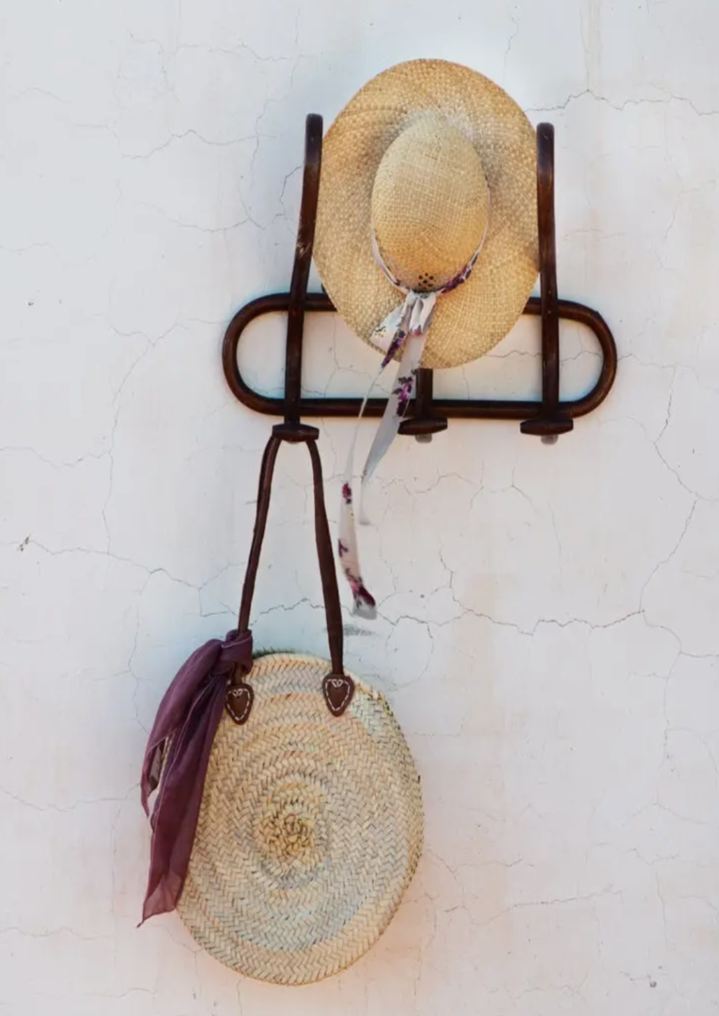 Straw French Market Round Shopper
