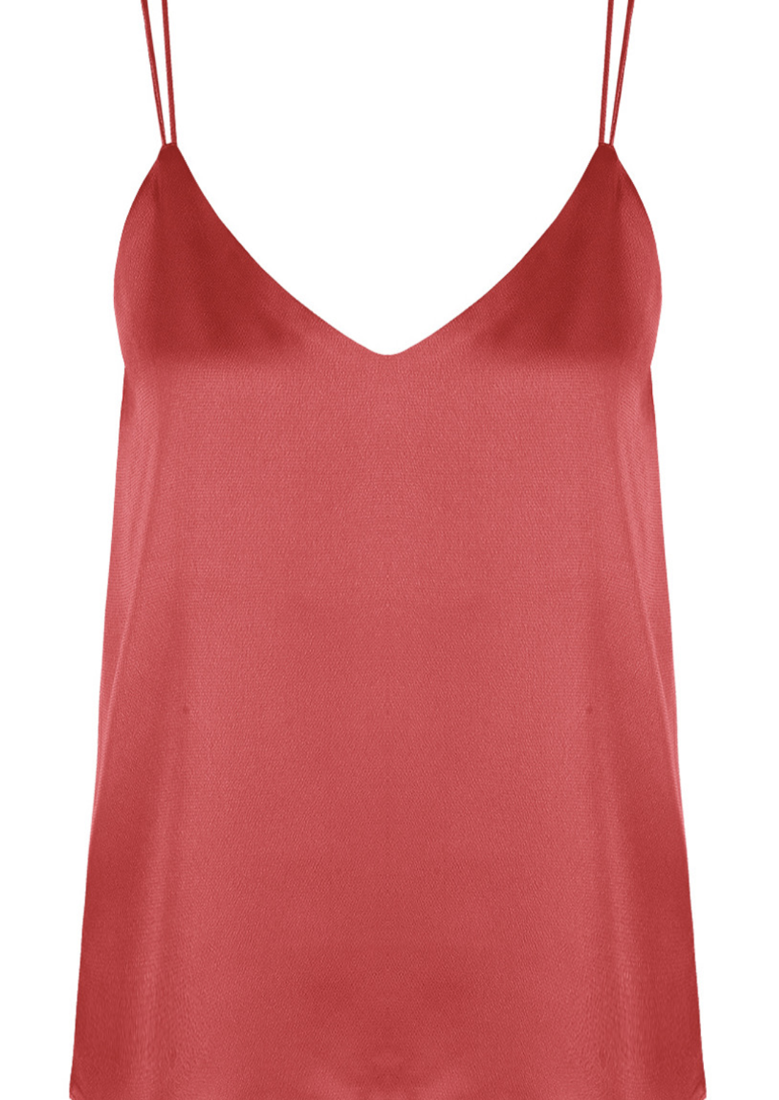 Fuchsia Double Strap Satin Cami