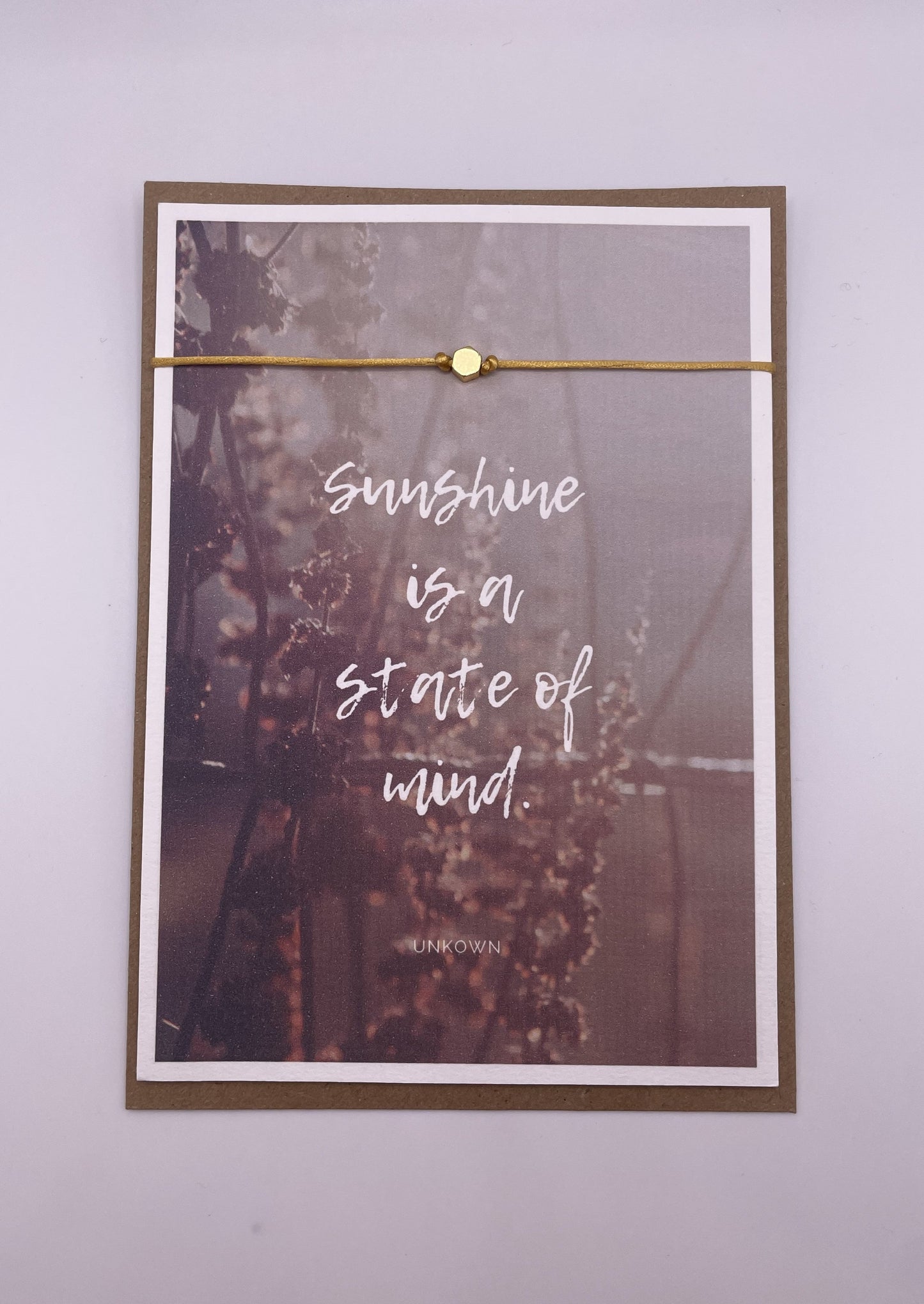 Narratorium Quote Bracelet Sunshine