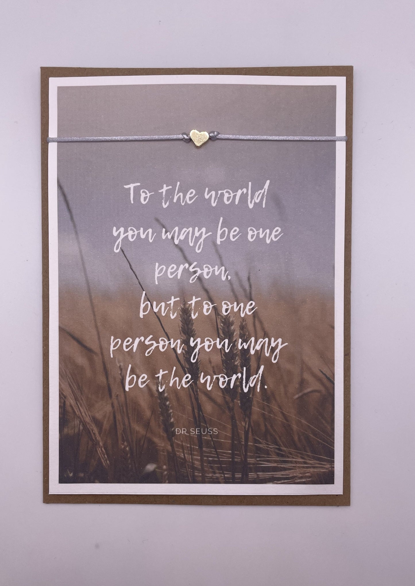 Narratorium Quote Bracelet My World