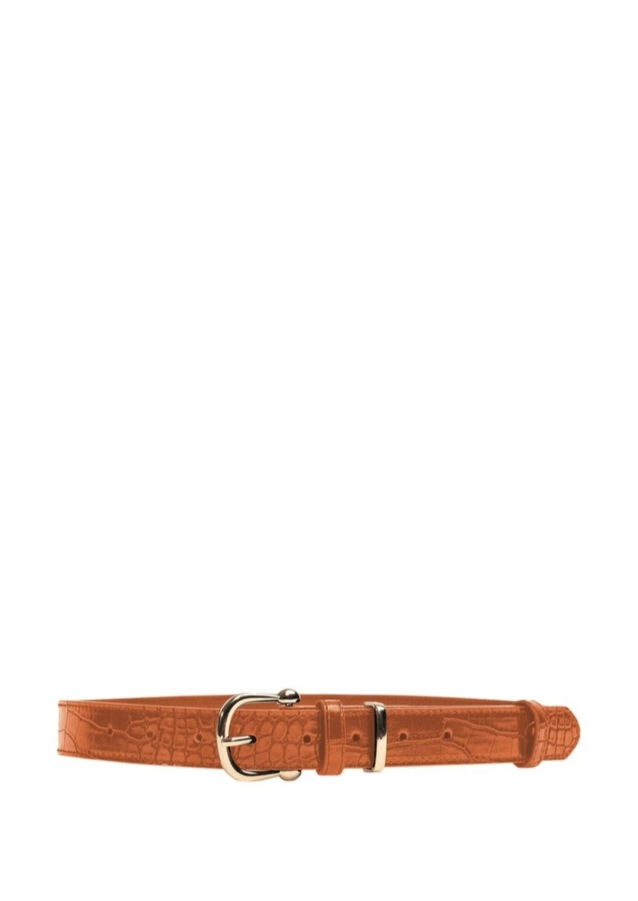 Brown Croc Effect Belt