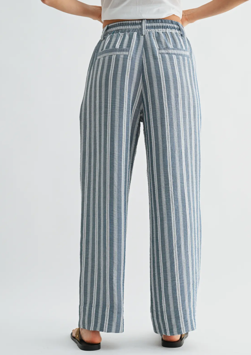 Striped Drawstring Trousers