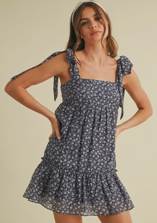 Floral Baby Doll Ruffle Tiered Dress