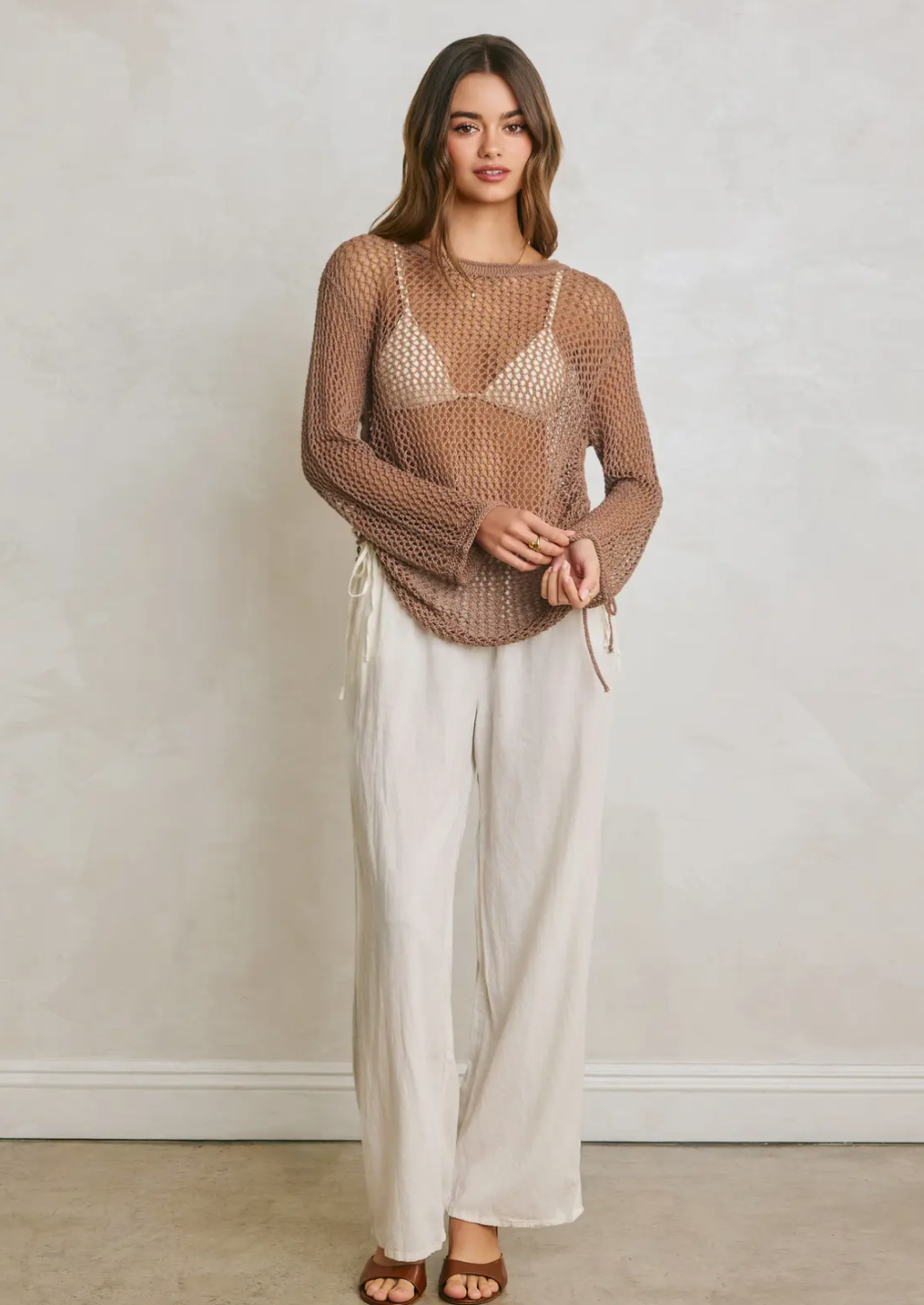 Ionian Ruched Knitted Top
