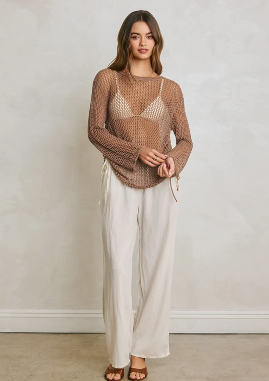Ionian Ruched Knitted Top