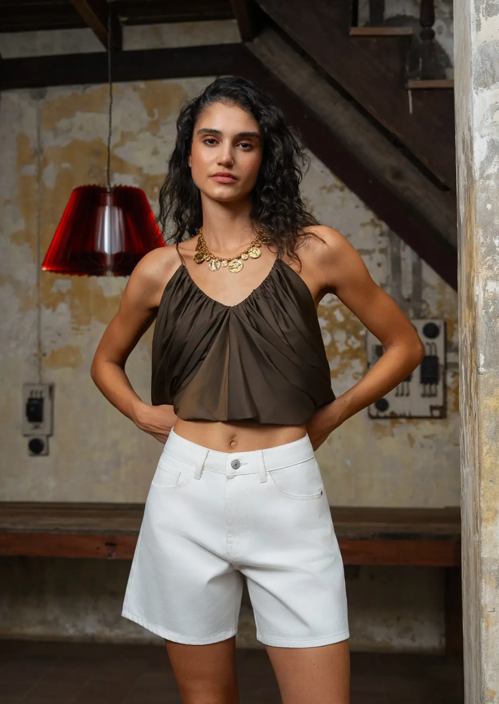 Valmy White Shorts