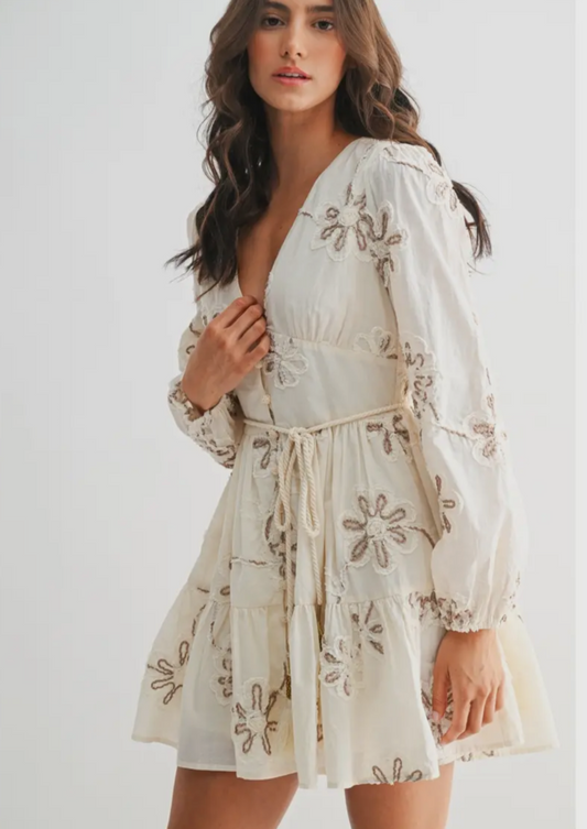 Embroidery Floral Florence Dress
