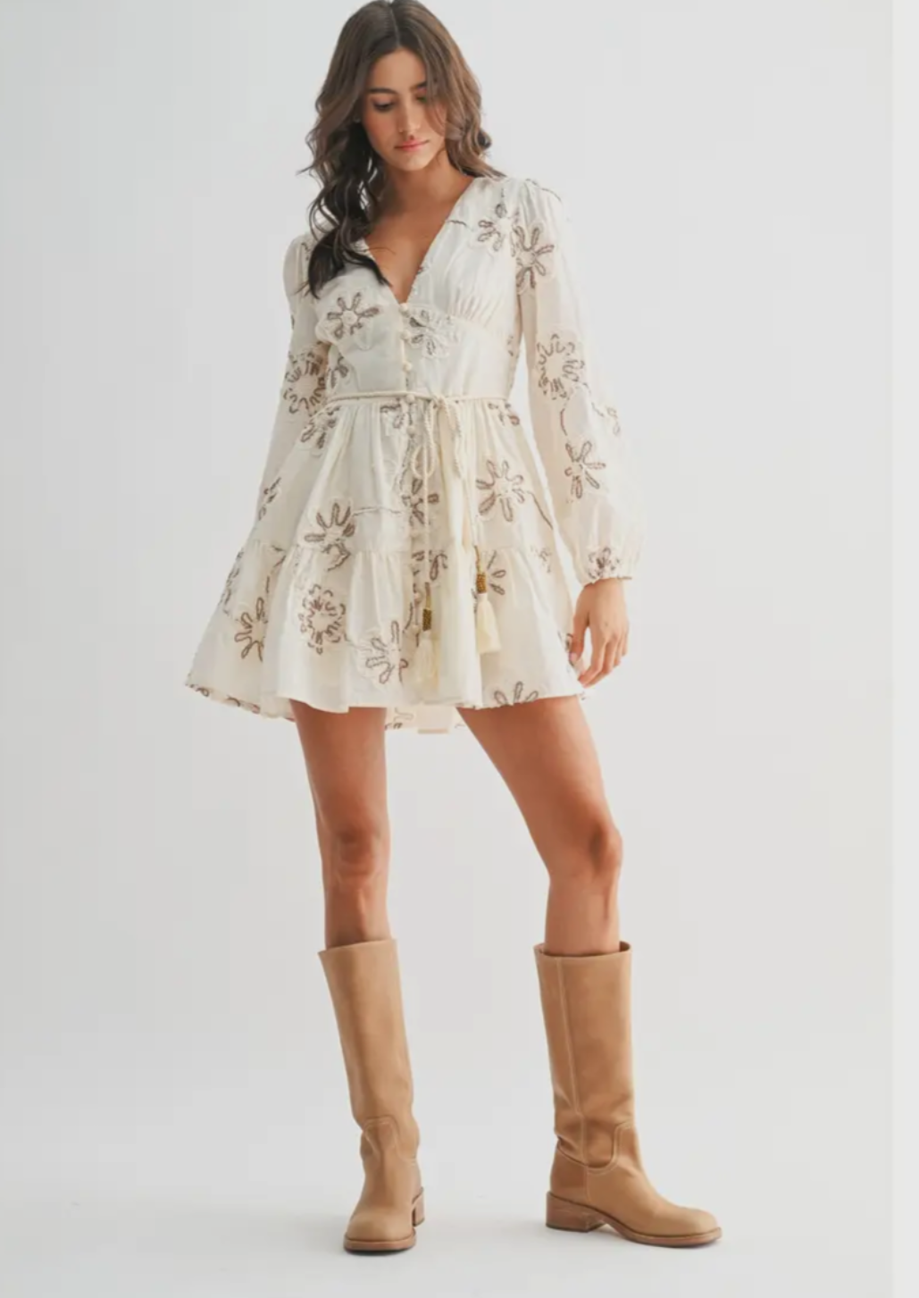 Embroidery Floral Florence Dress