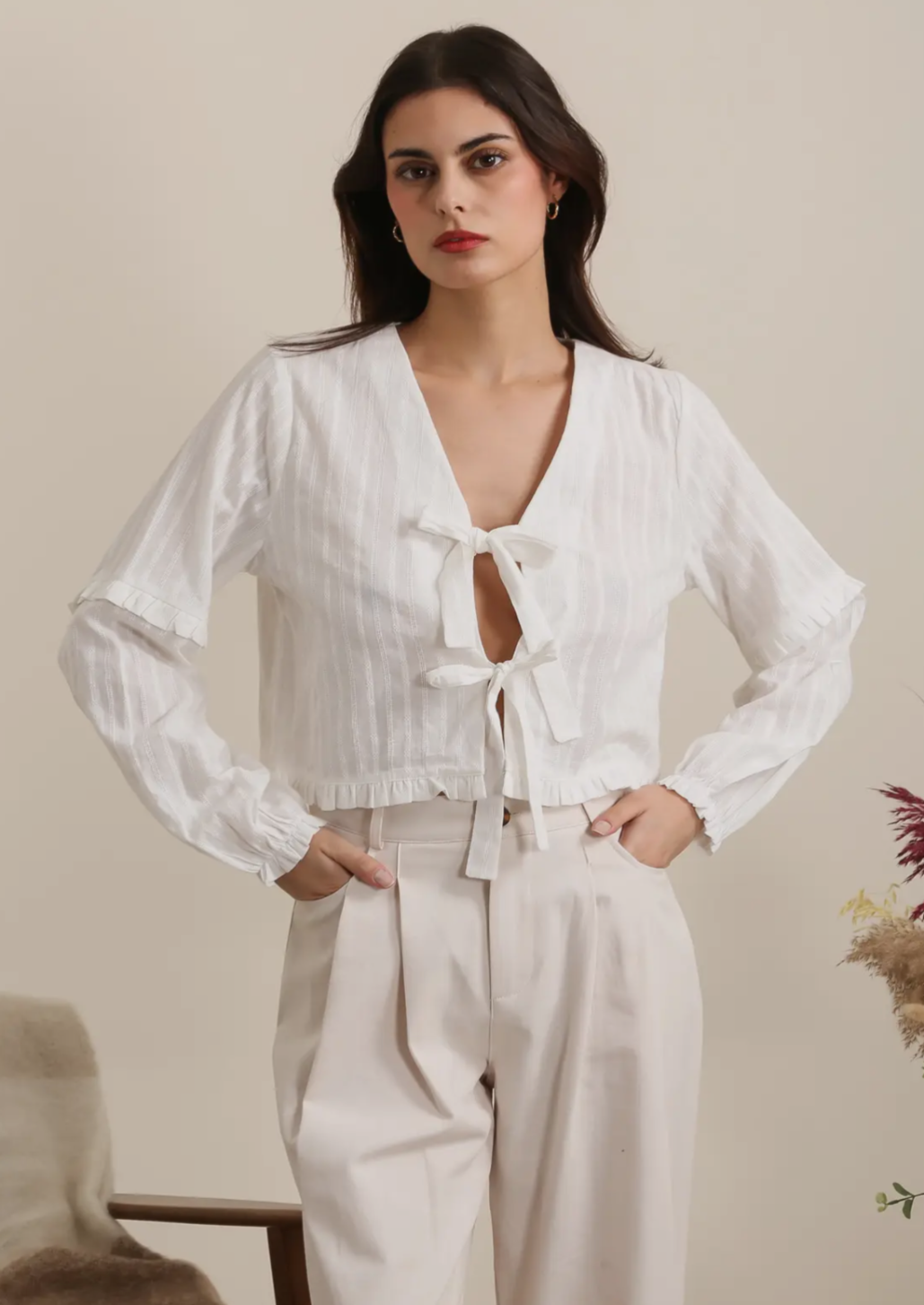 White Bohemian Blouse