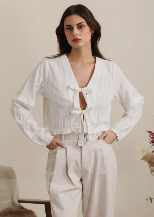 White Bohemian Blouse