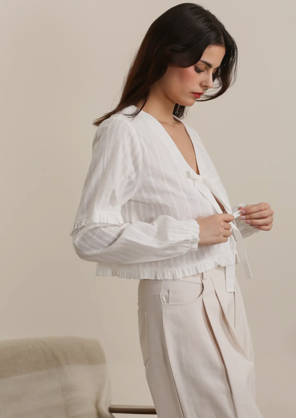 White Bohemian Blouse