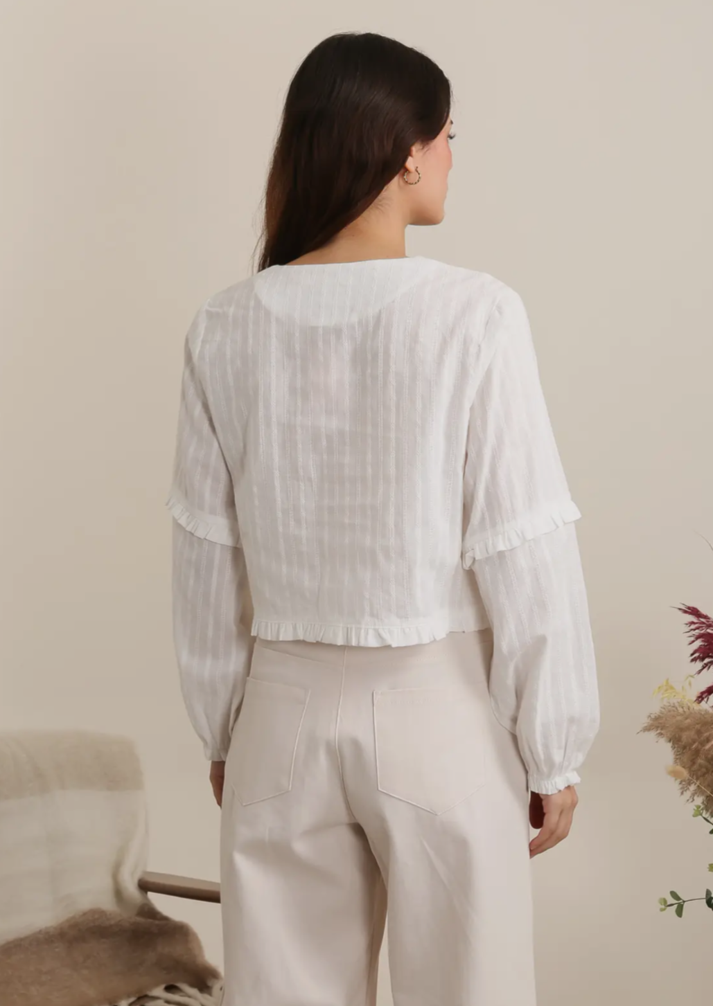 White Bohemian Blouse