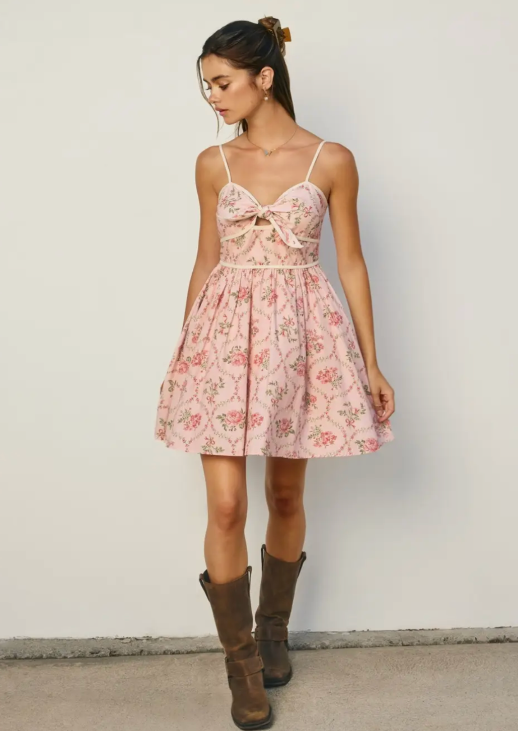 Romantic Garden Contrast Dress