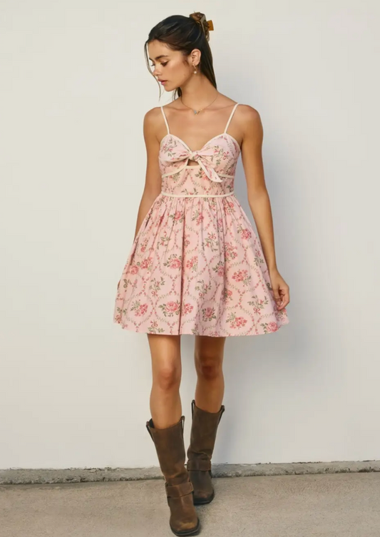 Romantic Garden Contrast Dress