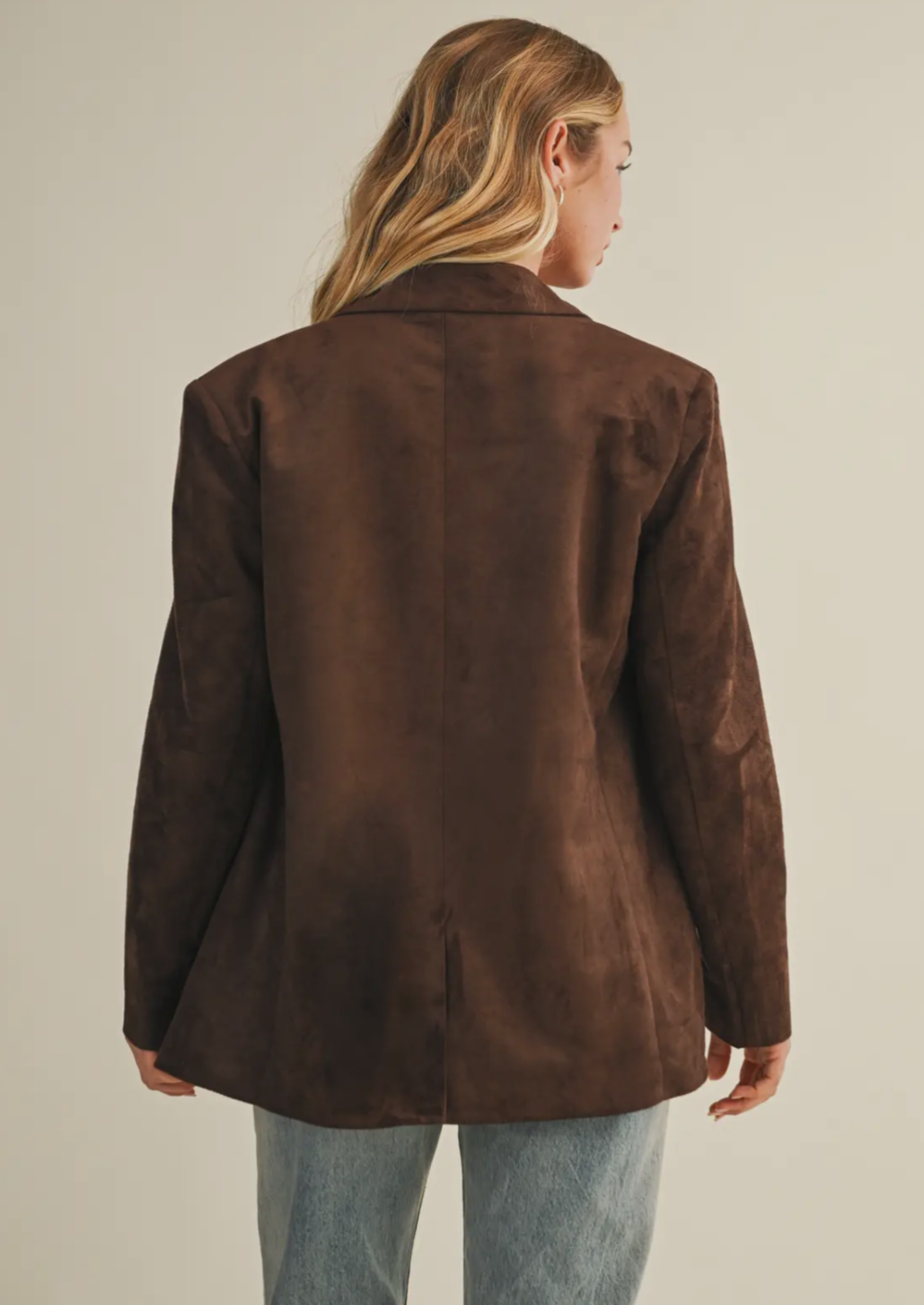 Espresso Suede Blazer