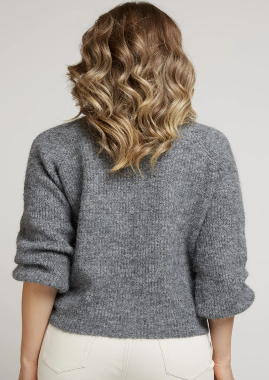 Grey Soft Knitted Cardigan
