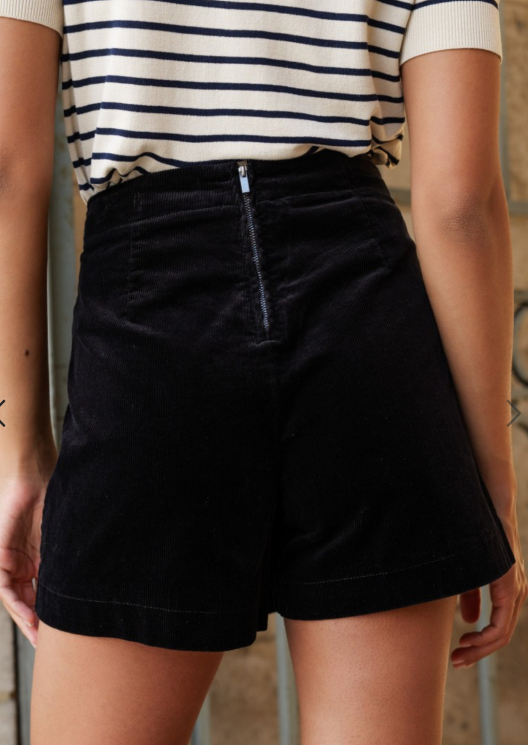 Black Velvet Skort