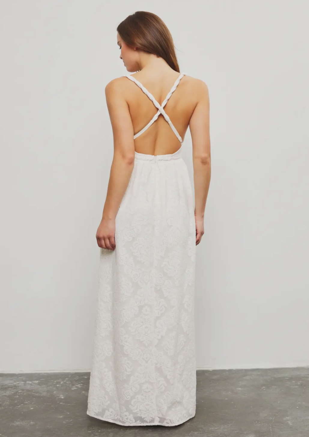 Cross Back Detail Maxi Dress
