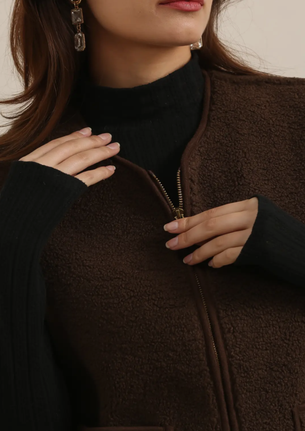Chocolate Buckled Jacket