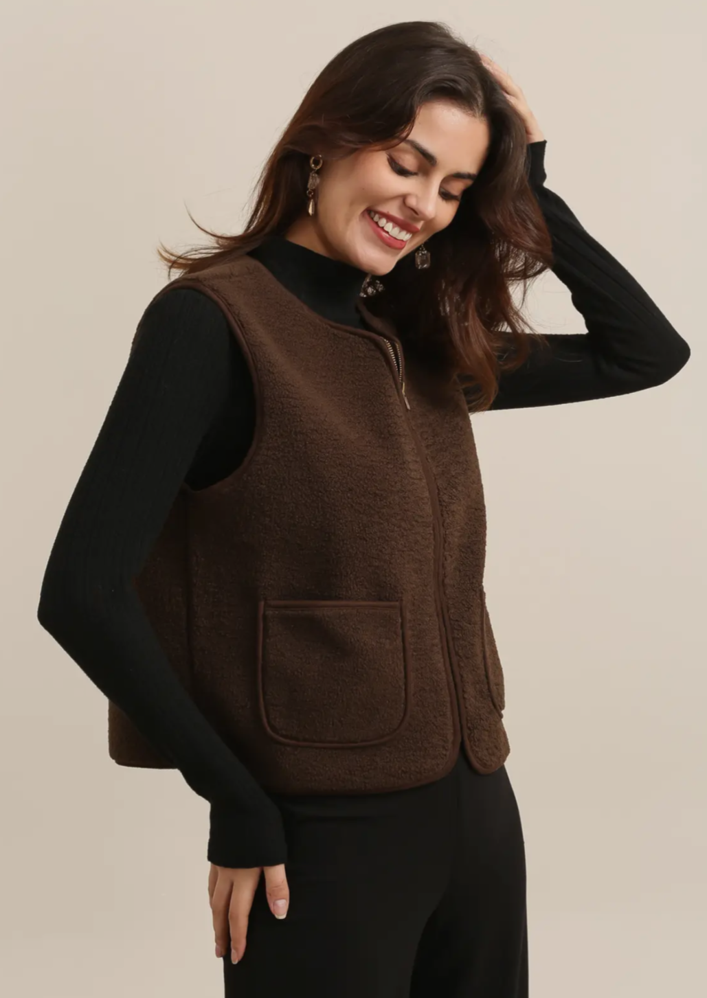 Chocolate Buckled Jacket